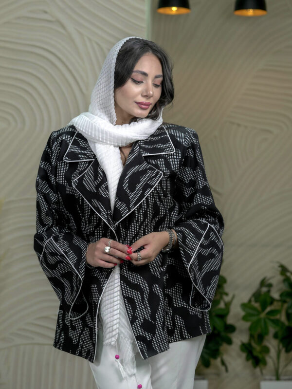 مانتو کتی زنانه Tvk مدل Zebra