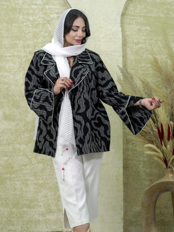 مانتو کتی زنانه Tvk مدل Zebra