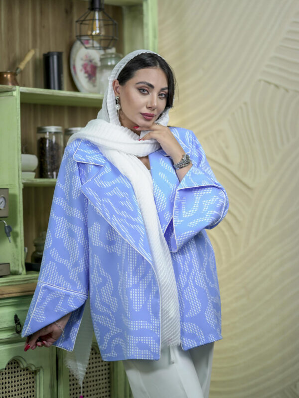 مانتو کتی زنانه Tvk مدل Zebra